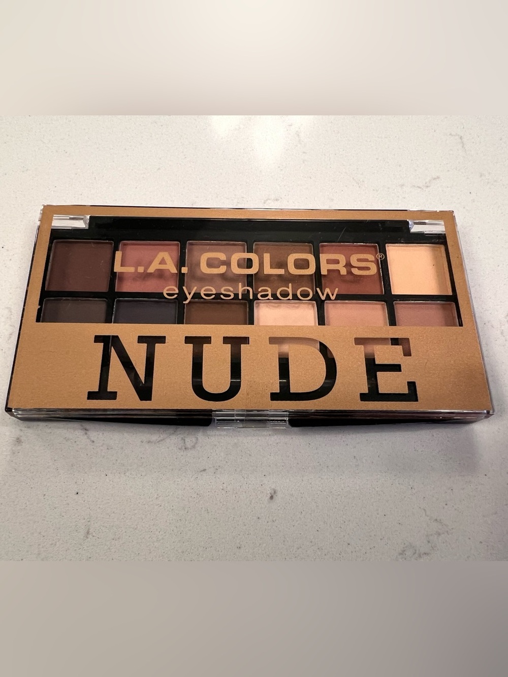 L.A. Colors Nude Eyeshadow Palette - (12) Neutral Matte & Shimmer Shades